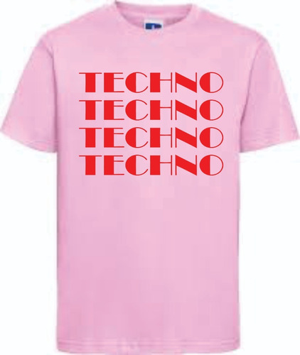 Remera Techno / Electrónica / Djs Rosa Pastel