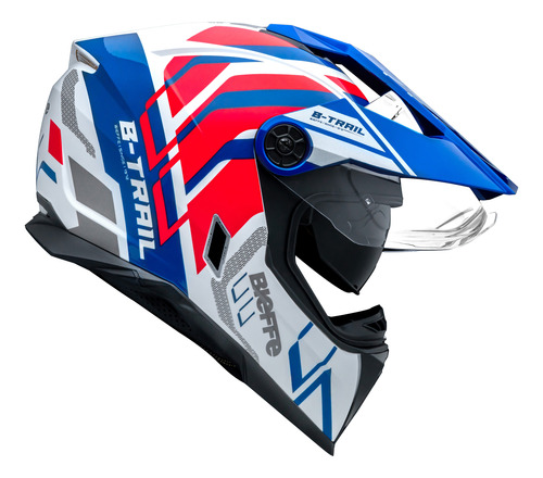 Capacete Moto Bieffe B-trail Defender Com Óculos Interno