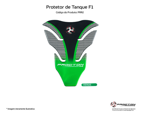 Adesivo Protetor De Tanque Resinado  Procton F1 (universal)