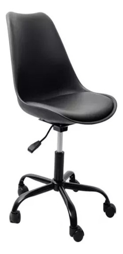 Silla Para Oficina Tipo Eames, Giratoria Negro Msi