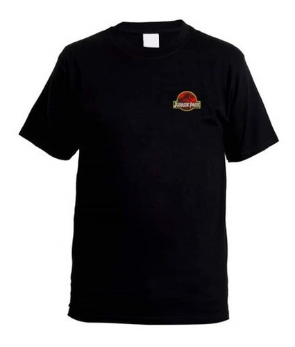 Playera Jurasic Park Parque Jurasico Bordado Minimalista