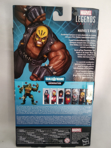 Marvel Legends Baf Abominacion Iron Man Lider Rage C America