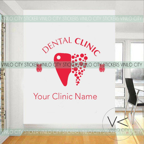 Vinil Decorativo Para Consultorio Dental Personalizado 