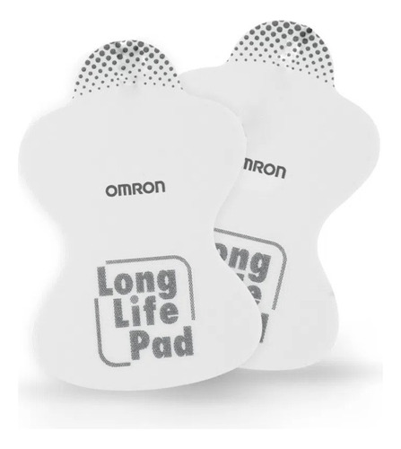 Long Life Pads - Eletrodos P/ Reposição Tens Omron Cor Branco 110V 220V (Bivolt)