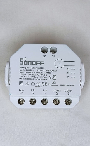Sonoff Dual R3 Motor Y Suiche Control Temporizador 