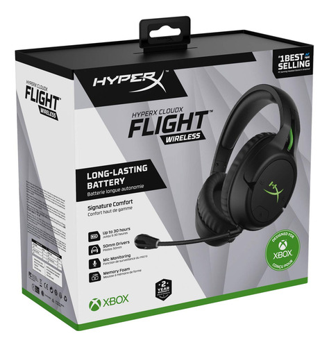 Auriculares Inalámbricos Para Juegos Hyperx Cloudx Flight Xb