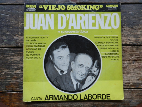 Juan D'arienzo Viejo Smoking Lp Vinilo Vg++