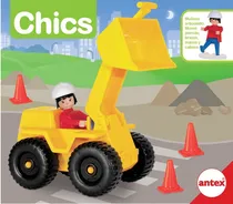 Comprar Vehiculo Topadora Con Muñeco Articulado Linea Chics Antex Color Amarillo