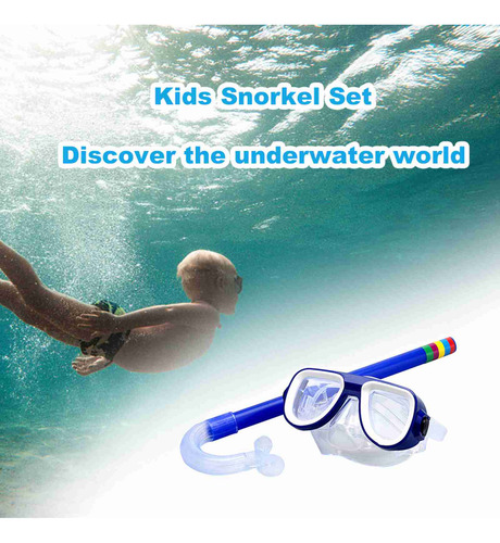 Set De Gafas Para Niños De 6 A 14 Años, Máscara De Buceo Y N