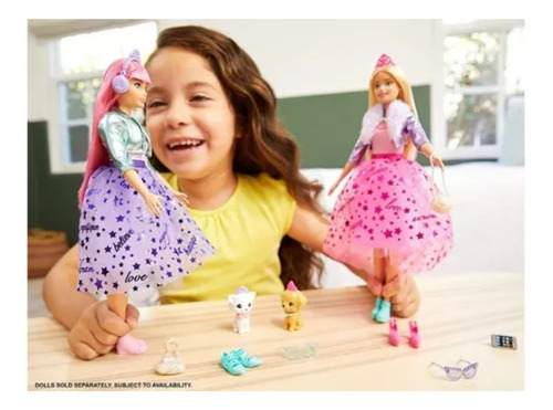 Imagem 7 de 8 de Boneca Barbie Princess Adventure Deluxe Loira Gml76 - Mattel