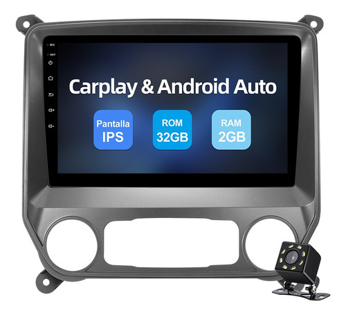 Carplay Estéreo 2+32gb Para Chevrolet Silverado Sierra 14-18