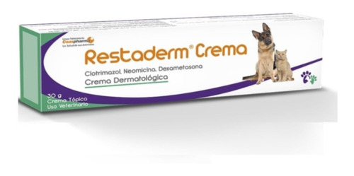 Restaderm Crema  Dermatologica Perritos Y Gatos X 30grm