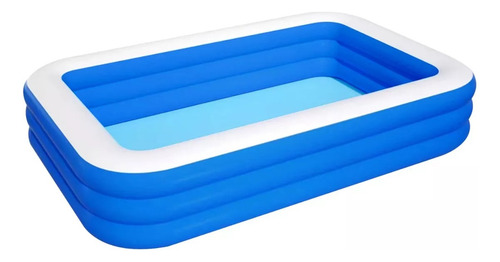 Piscina Inflable Rectangular Azul 260x170x60 Cm 950 L