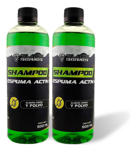   Pack De 2 Shampoo Espuma Activa Black Series Concentrado 