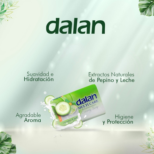Imagen 4 de 4 de Barra Dalan Pepino C/leche Individual 75 Gr X 72 Und