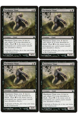 Cartas Magic Marshmist Titan X4 Bog Mtg Bsas Playset