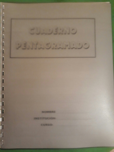 Cuaderno Pentagramado 15 Paginas