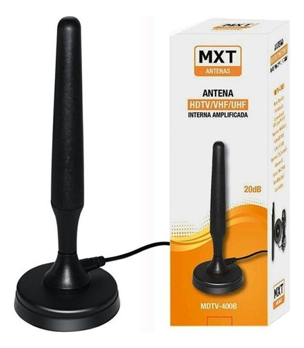 Antena Tv Amplificada 20db Mxt Mdtv 400-b Digital Hd Uhf