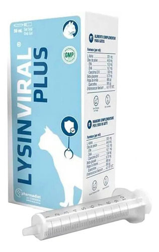 Lysinviral Plus Para Gatos 50 Ml Lisina Coenzyma Omega