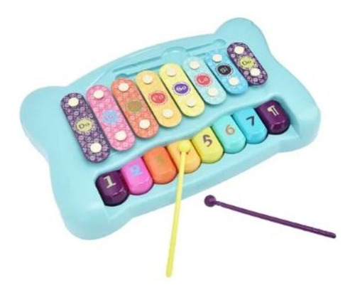 Xilófono Musical Piano Toy Baby Teclado Multicolor