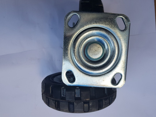 2 Rodajas Giratorias Y 2 Fijas 6 Pulgadas Rueda Tractor Hule