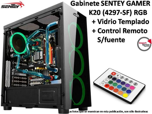 Gabinete Sentey Gamer K20 4297-sf Rgb Vidriotemplado Control