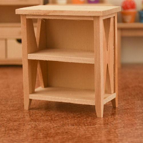 3 X 12 A Casa De Muñecas Estante De Exhibición De Madera