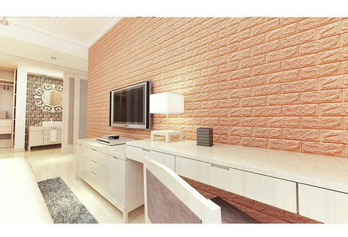 Imagen 5 de 6 de 5 Pegatinas De Pared De Espuma 3d De Ladrillo En Relieve Imp