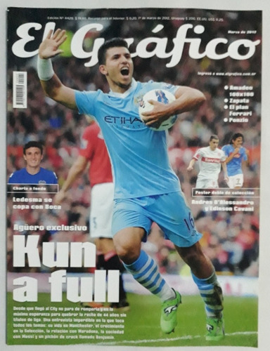 El Grafico 4420 - Kun Aguero Manchester City Marzo 2012 Fs