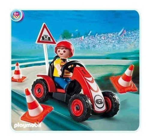 Playmobil 4759 Special Plus Karting Nene Carreras Señales