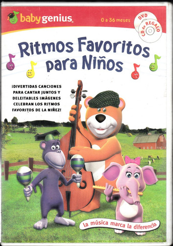Bab Genius Ritmos Favoritos Para Niños. Dvd/cd Usado. Qqa.