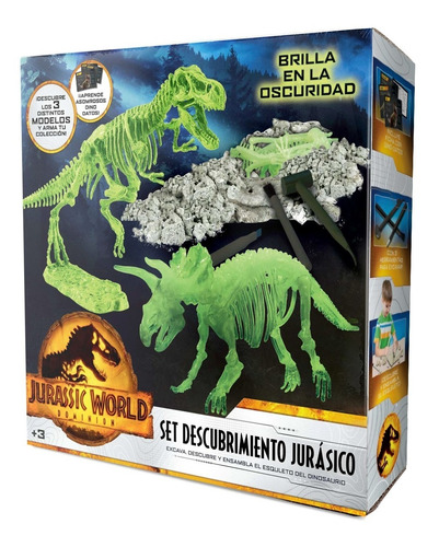 Set Para Excavar Esqueletos Fósiles De Dinosaurios Jurassic