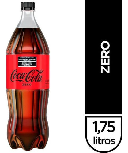 Coca Cola Zero Sin Azucar X 1.75 L Pack X 8 Unidades