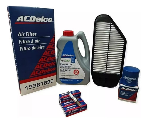 Kit Afinacion 5w30 Sintético Chevrolet Beat 1.2 2019 Acdelco