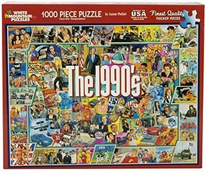 Puzzles White Mountain De La Década De 1990 - Puzzle De 1000