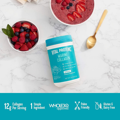 Imagen 3 de 4 de Colágeno Marino Péptidos En Polvo Proteínas Vitales 0.42oz