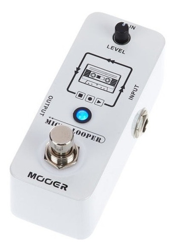 Pedal Loper Mooer Micro Looper. Color Blanco