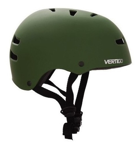 Imagen 3 de 4 de Casco de ciclismo, patinaje Vertigo VX verde mate L