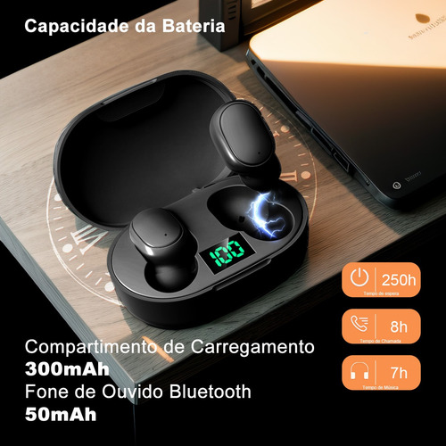 Fone De Ouvido Bluetooth 5.0 Par Sem Fio Duplo