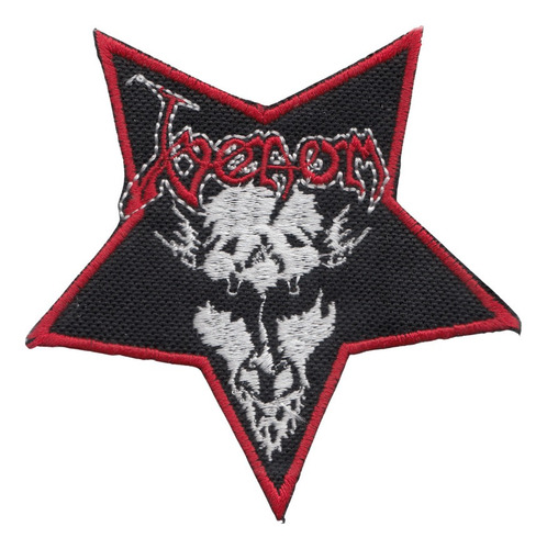 Venom Parche Black Metal Pentagram Standard Adherible Shape