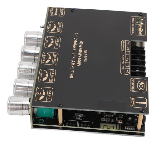 Módulo Amplificador De Potencia Placa De 2.1 Canales 50wx2 P