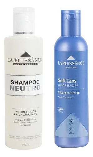 Tratamiento Soft Liss 300ml La Puissance + Shampoo Neutro