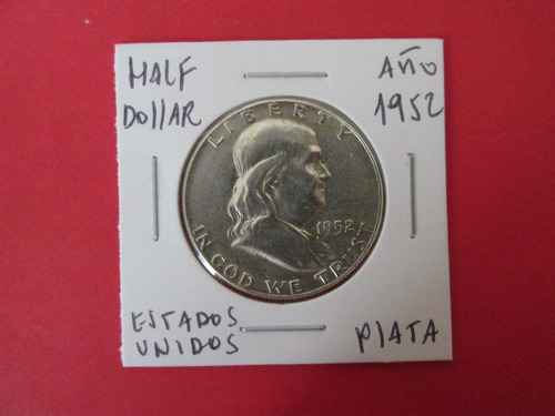Moneda Estados Unidos De Plata Half Dollar  Año 1952