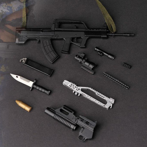 1:6 Figura De Acción Con Accesorios Del Azul Ejército