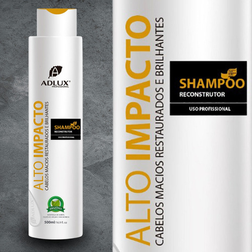 Shampoo Alto Impacto Adlux Tratamento Capilar Sem Formol