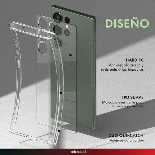 Imagen 4 de 10 de Funda Ringke Fusion Clear Samsung S23 Ultra Tpu Original