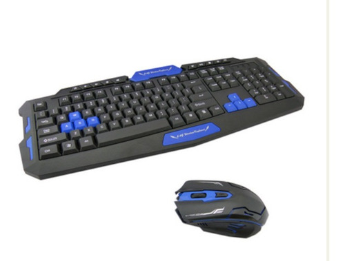 Imagen 3 de 4 de Kit Mouse Gamer + Teclado Gamer Inalámbrico Mod Hk8100 *