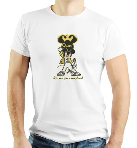 Playera Mickey Freddie Mercury We Are The Champions