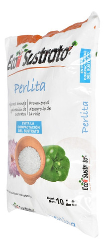 Sustrato Perlita Ecosustrato 10 L Hidroponía
