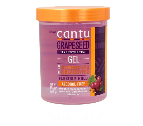 Cantu Gel Estilo Semilla De Uva Tarro De 16.5 Onzas